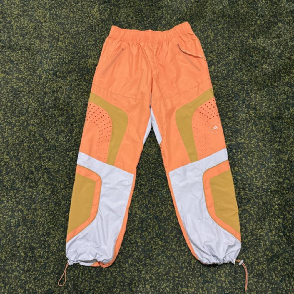 Adidas X Stella McCartney Woven Orange Rare Track Athletic Pants Women’s Size L